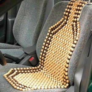 Wooden Bead Seat For Car Acupressure Design Universal Size Pack of 2