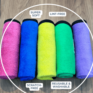 Microfiber Cleaning Cloths Set of 5-400 GSM