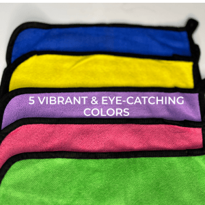 Microfiber Cleaning Cloths Set of 5-400 GSM