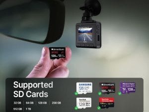 Qubo Car Dashcam Pro 2.7K | Dual Cam | Night Vision