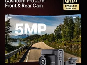 Qubo Car Dashcam Pro 2.7K | Dual Cam | Night Vision