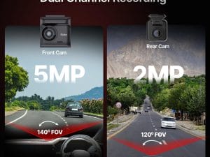 Qubo Car Dashcam Pro 2.7K | Dual Cam | Night Vision