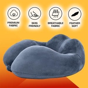 CAR MORE Memory Foam Travel Neck Pillow