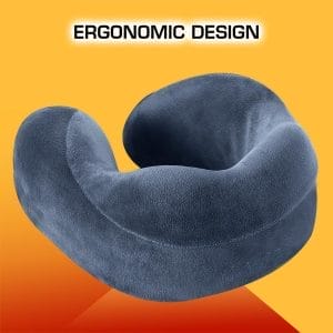 CAR MORE Memory Foam Travel Neck Pillow