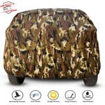 CARMORE – Waterproof Camouflage Military Jungle Print All Weather Resistant Car Cover Compatible With Ameo, Tigor, Zest, Xcent, Amaze, Dezire.