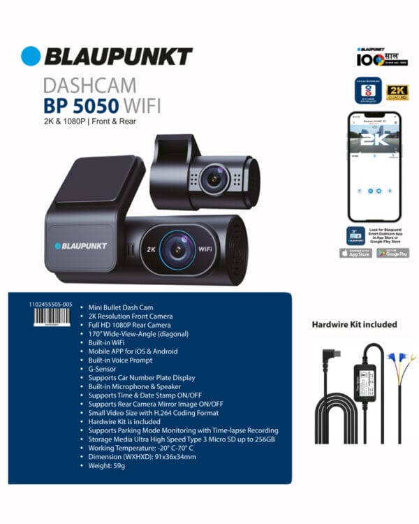 BLAUPUNKT BP 5050 WIFI Dashcam