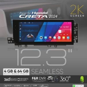 Hyundai Creta 2024 12.3″ Android Player with Stunning 2K Resolution