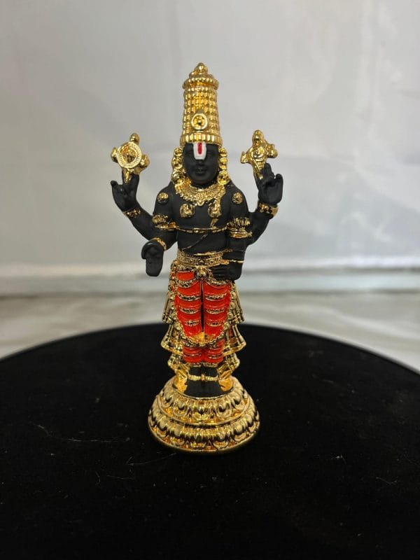 Tirupati Balaji (Venkateswara) Idol – Gold & Silver Plated Every detail of this idol is carefully crafted