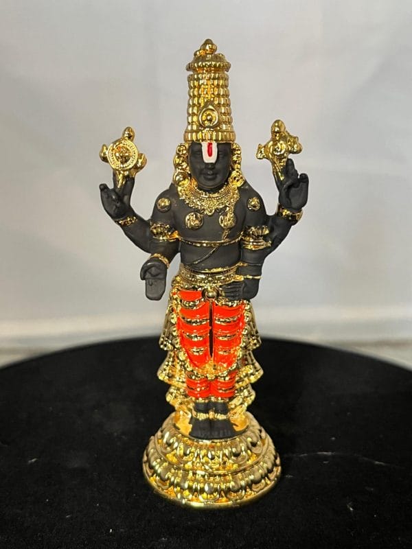 Tirupati Balaji (Venkateswara) Idol – Gold & Silver Plated Every detail of this idol is carefully crafted